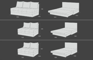 Размеры диванов