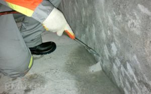 Принцип проведения гидроизоляции бетона
