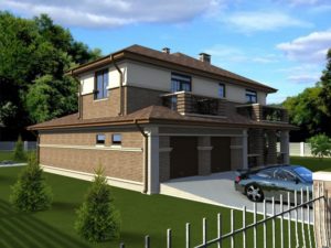 Двухэтажные дома с гаражом: интересные проекты