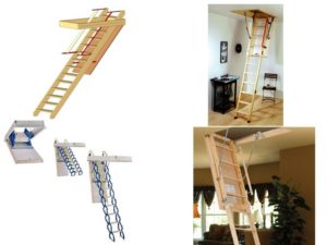Складная лестница на чердак: особенности устройства