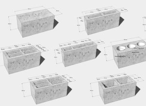 Стандартные размеры керамзитобетонных блоков