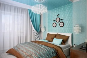 Бирюзовая спальня