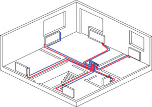 Разновидности и монтаж двухтрубных систем отопления