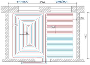 Каким должно быть минимальное расстояние между трубами для теплого пола?