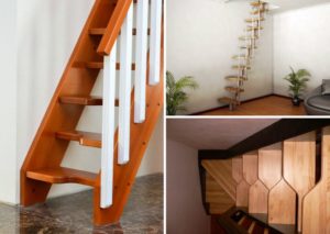 Разнообразие форм и конструкций малогабаритных лестниц