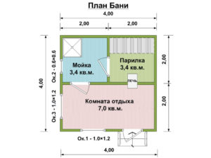 Баня площадью 4 на 5: тонкости планировки