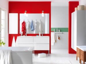 Разнообразие форм и конструкций мебели Ikea для ванной комнаты