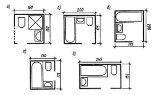 Совмещённый санузел: варианты планировки помещения с ванной площадью 4 кв. м