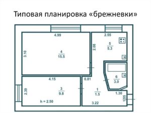 Особенности планировки брежневки