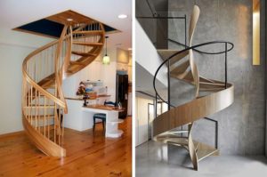 Разнообразие форм и конструкций малогабаритных лестниц