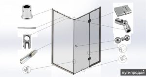 Правила выбора фурнитуры для душевых кабин из стекла