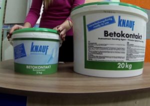 Грунтовка Knauf Betokontakt: характеристики и преимущества применения