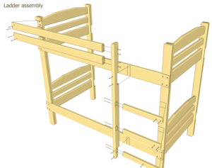 Как сделать двухъярусную кровать для детей своими руками?