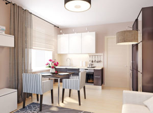 Дизайн кухни-гостиной площадью 30 кв. м: варианты планировки и зонирования