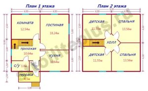 Каркасный дом размером 8х8: красивые чертежи и проекты