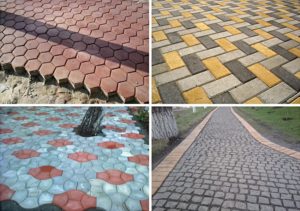 Тротуарная плитка на даче: разновидности форм и материалов