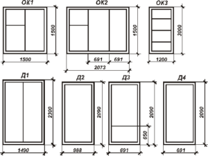 Какие бывают размеры оконных проемов?
