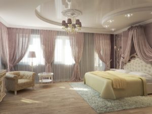 Как выбрать навесные потолки для спальни?