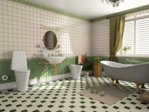 Зеленая напольная плитка: красивые идеи для стильного интерьера