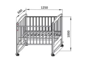 Стандартные размеры детской кроватки для новорожденных и тонкости подбора спального белья