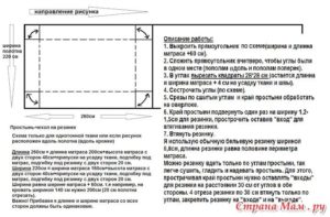 Как сшить простыню на резинке?