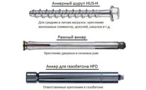 Критерии подбора анкеров для газобетона