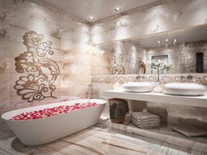 Отделка ванной комнаты плиткой: модные идеи и современный дизайн