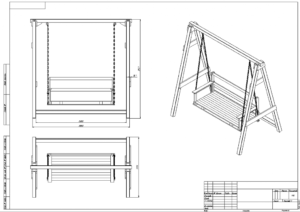 Качели из бруса: особенности, чертежи и изготовление