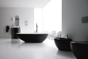 Ванная в стиле минимализм: особенности выбора мебели, сантехники и аксессуаров