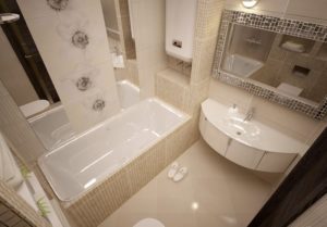 Обзор модной плитки для маленькой ванны: примеры дизайна