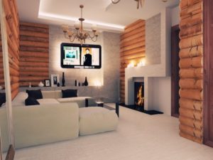 Отделка Блок-хаусом внутри дома: идеи дизайна и способы монтажа
