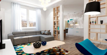 Дизайн однокомнатной квартиры: примеры оформления интерьера