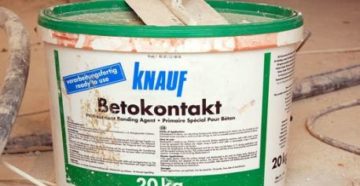 Грунтовка Knauf Betokontakt: характеристики и преимущества применения
