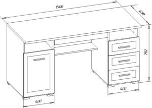 Размеры письменного стола: как выбрать подходящую модель?