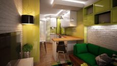 Дизайн и проектирование кухни-гостиной площадью 16 кв. м
