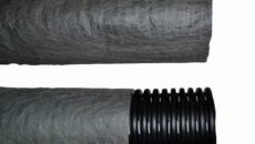 Дренажная труба 110 мм в фильтре: геотекстиль