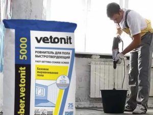 Vetonit 5000: особенности быстротвердеющего ровнителя для пола