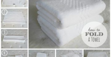 Как компактно сложить полотенце?